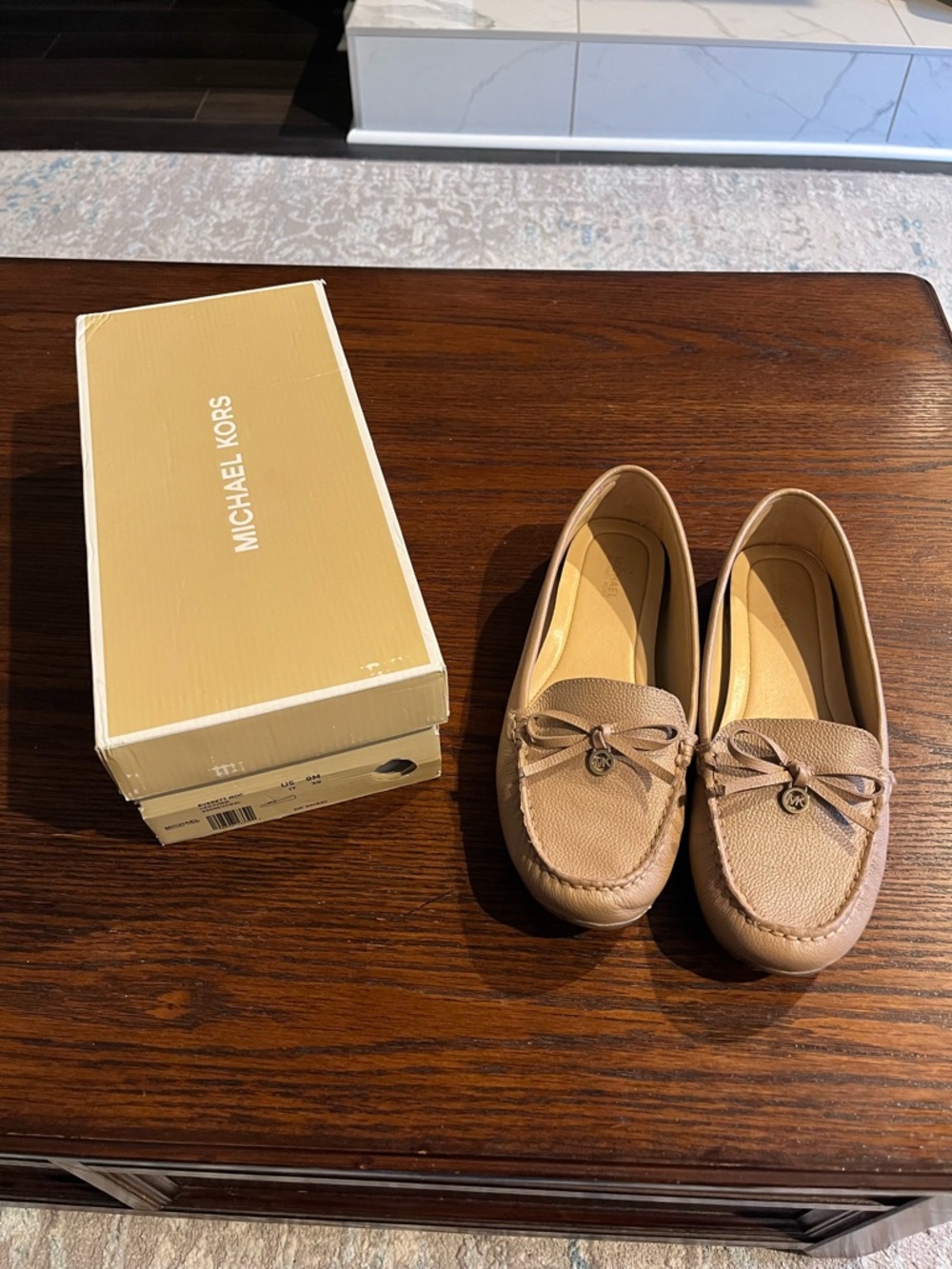 MICHAEL Michael Kors Pebbled Leather Moccasin Loafers